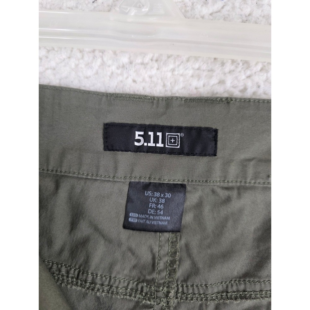 5.11 Tactical Meridian Cargo Pants Mens 38x30 (38x29) Ranger Green Straight Fit - Picture 7 of 16